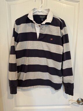 Polo Ralph Lauren vintage 90 striped long-sleeve striped rugby polo shirt medium